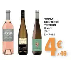 E.Leclerc Vinho doc verde teixeiró branco promoção