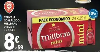 Cerveja com álcool millbrau