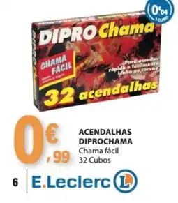 E.Leclerc Acendalhas diprochama promoção