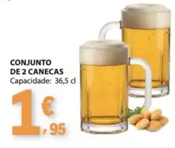 E.Leclerc Conjunto de 2 canecas promoção