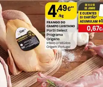 Intermarché Frango do campo lusitano Porsi Select Programa Origens promoção