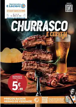 E.Leclerc Entrecosto tiras porco promoção