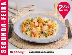 Intermarché Carbonara de salmão promoção