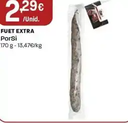 Intermarché Fuet extra PorSi promoção