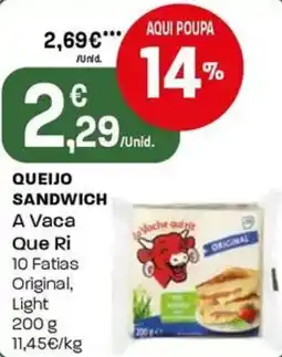 Intermarché Queijo sandwich A Vaca Que Ri promoção