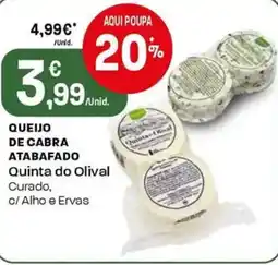 Intermarché Queijo de cabra atabafado Quinta do Olival promoção