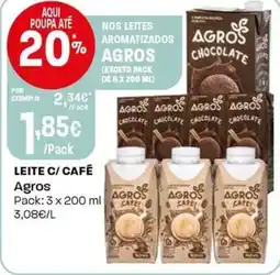 Intermarché Leite c/ cafe agros promoção