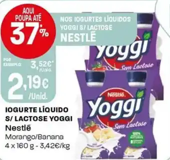 Intermarché Iogurte líquido s/lactose yoggi nestlé promoção