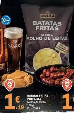E.Leclerc Batatas fritas pom'lisse molho de leitão promoção