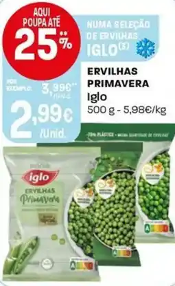 Intermarché Ervilhas primavera Iglo promoção