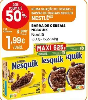 Intermarché Barra de cereais nesquik Nestle promoção