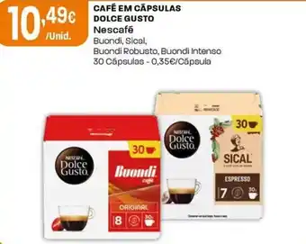 Intermarché Café em cápsulas dolce gusto Nescafé promoção