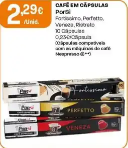 Intermarché Café em cápsulas porsi promoção