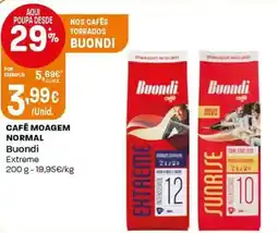 Intermarché Café moagem normal buondi promoção