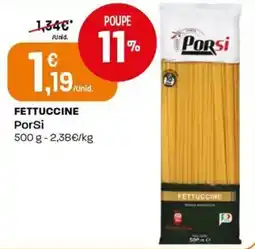 Intermarché Fettuccine Porsi promoção