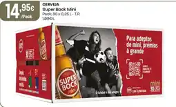 Intermarché Cerveja super bock mini promoção