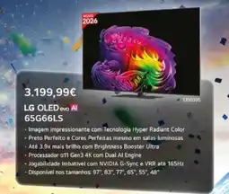 Radio Popular LG OLED evo Al 65G66LS promoção