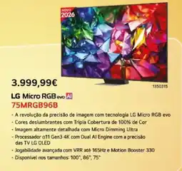 Radio Popular LG Micro RGB 75MRGB96B promoção