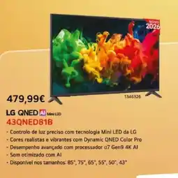 Radio Popular LG QNED AI Mini LED 43QNED81B promoção