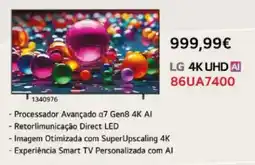 Radio Popular LG 4K UHD AI 86UA7400 promoção