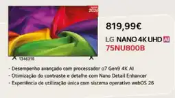 Radio Popular LG NANO 4K UHD AI 75NU800B promoção
