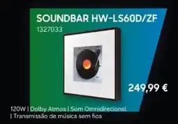 Radio Popular SOUNDBAR HW-LS60D/ZF promoção