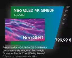 Radio Popular Neo QLED 4K QN80F 1337989 promoção