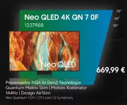 Radio Popular Neo QLED 4K QN 7 OF 1337988 promoção