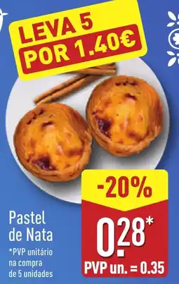 ALDI Pastel de Nata promoção