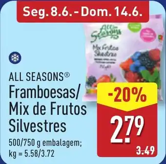 ALL SEASONS Framboesas/ Mix de Frutos Silvestres