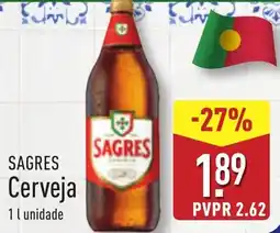 ALDI SAGRES Cerveja promoção