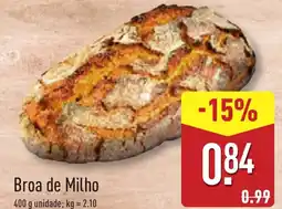 ALDI Broa de Milho promoção