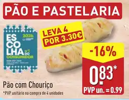 ALDI Pão com Chouriço promoção
