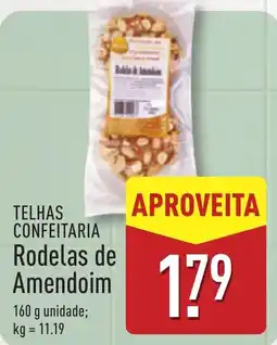 ALDI TELHAS CONFEITARIA Rodelas de Amendoim promoção