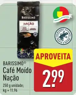 ALDI BARISSIMO Café Moído Nação promoção
