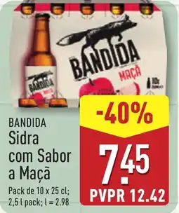 ALDI BANDIDA Sidra com Sabor a Maçã promoção