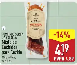 ALDI FUMEIROS SERRA DA ESTRELA Misto de Enchidos para Cozido promoção