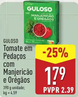ALDI GULOSO Tomate em Pedaços com Manjericão e Oregãos promoção
