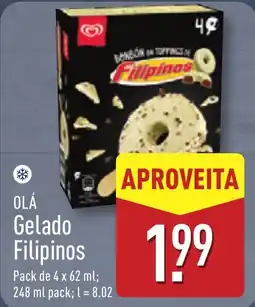 ALDI OLÁ Gelado Filipinos promoção