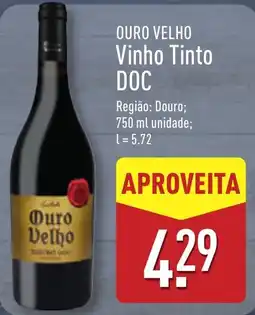 ALDI OURO VELHO Vinho Tinto DOC promoção