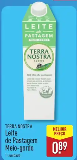 ALDI TERRA NOSTRA Leite de Pastagem Meio-gordo promoção