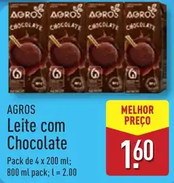 ALDI AGROS Leite com Chocolate promoção