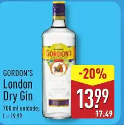 ALDI GORDON'S London Dry Gin promoção