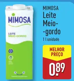 ALDI MIMOSA Leite Meio-gordo promoção