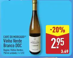 ALDI CAVE DO MORGADO Vinho Verde Branco DOC promoção