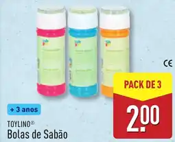 ALDI TOYLINO Bolas de Sabão promoção