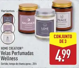 ALDI HOME CREATION Velas Perfumadas Wellness promoção
