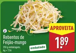 ALDI Rebentos de Feijão-mungo promoção