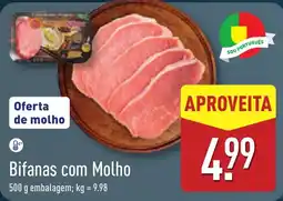 ALDI Bifanas com Molho promoção