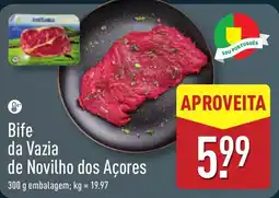 ALDI Bife da Vazia de Novilho dos Açores promoção